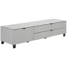 Hom ́in POOLE TV-Lowboard 165x41,1x52,5 cm Grau/Metall