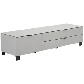 Hom ́in POOLE TV-Lowboard 165x41,1x52,5 cm Grau/Metall