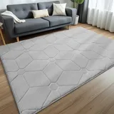 Sour Lemon Teppich Wohnzimmer 200x300cm, Teppich Grau Waschbarer Teppich Kinderzimmer Flauschige Teppich Schlafzimmer Carpet Teppiche Gegend Kurzflor Flauschig Rutschmatte Kinderzimmer Teppiche