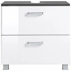 WELLTIME Waschbeckenunterschrank Ravenna 60 x 59 x 35 cm Grau