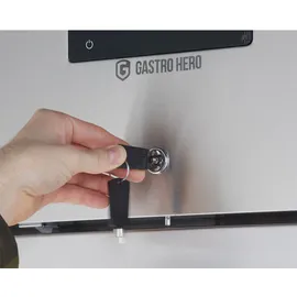 GastroHero ECO 650 GN 2/1 Monoblock Gastronomie Kühlschrank, 616 Liter, Gastronomiebedarf, Großvolumiger freistehender Gewerbekühlschrank, Energiesparend, Robuste Bauweise,