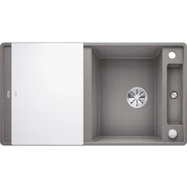 Blanco Axia III 5 S-F alumetallic + Excenterbetätigung + InFino + Glasschneidbrett