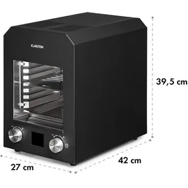 Klarstein Hannibal Hochtemperaturgrill Indoor 2.200W 850°C Edelstahl schwarz