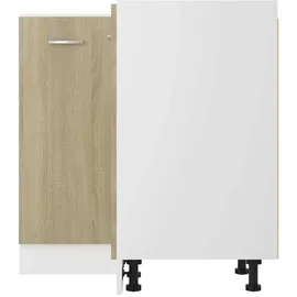 vidaXL Eckunterschrank Sonoma-Eiche 75,5 x 75,5 x 81,5 cm Braun