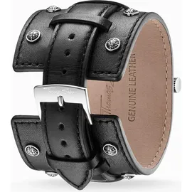 Thomas Sabo Rebel Icon Chronograph Herrenuhr, Tag, analog, Stoppfunktion, Lederarmband,