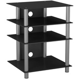 VCM Bilus TV-Rack Alu/Schwarzglas