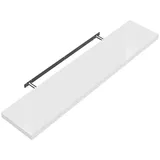 CASARIA Casaria® Wandregal weiß 110 x 3,8 x 23cm, Schwebend aus Holz