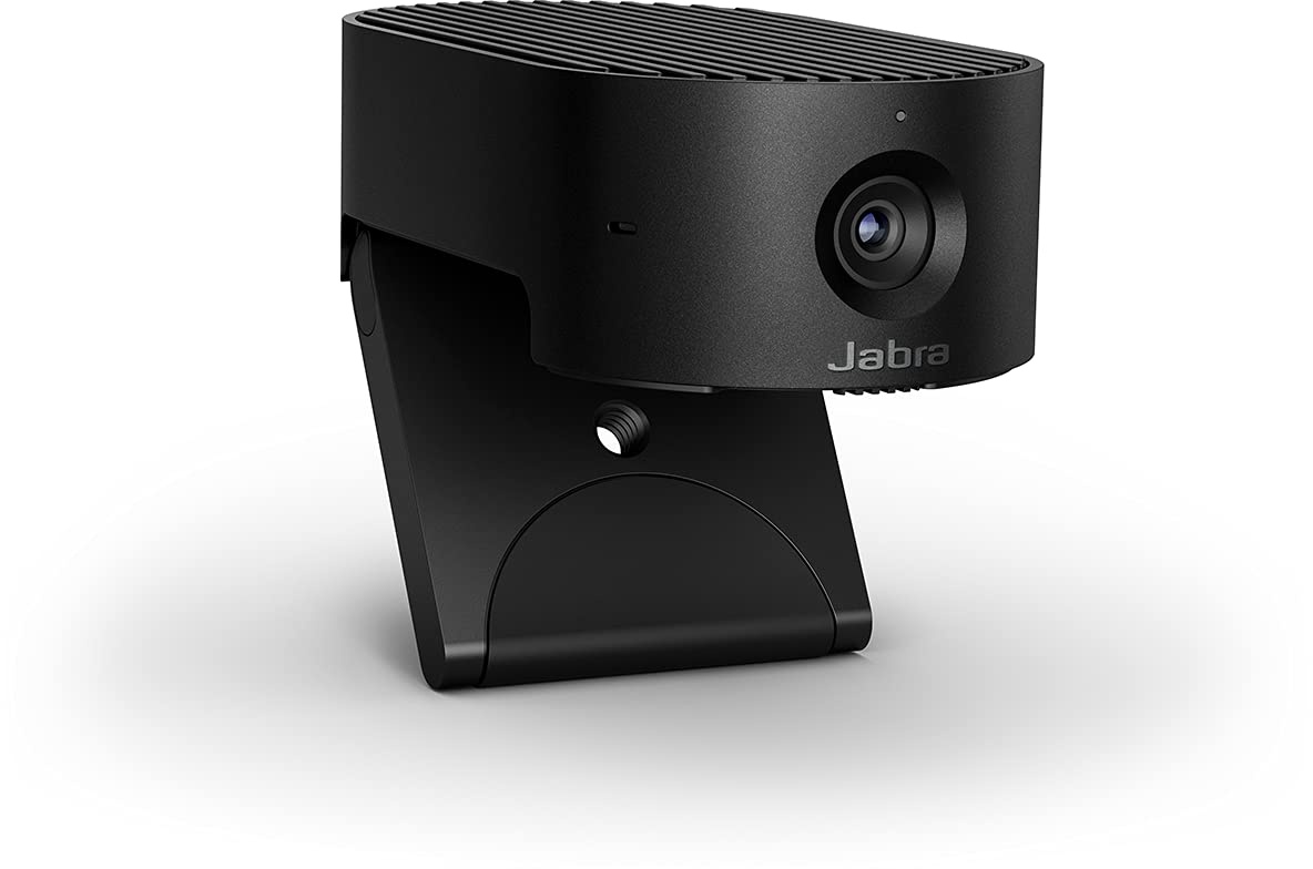 Jabra PanaCast 20 4K Video Conferencing Camera - Flexible Plug & Play Personal Video Solution Webcam with AI-powered 4K Ultra-HD, Intelligent Zoom and Lighting Optimization, Schwarz