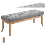 CLP Sitzbank Ramses Antik-Hell Grau 120 x 46 x 38 cm