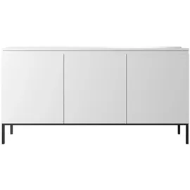 Selsey Sideboard 150 x 77 x 35 cm Weiß / Schwarz