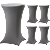 Trutzholm 5er Set Stehtischhusse Stretch 70cm Anthrazit