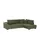bobb Ecksofa Allegro ¦ grün ¦ Maße (cm): B: 303 H: 92 T: 202.0