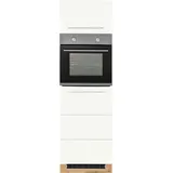 KOCHSTATION Backofenumbauschrank »KS-Wien«, 60 cm breit, 200 cm hoch, für autarken Backofen, weiß