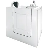 AcquaVapore AquaVapore Senioren Sitzbadewanne Sitzwanne Badewanne mit Tür S02-B-L 100x78 cm
