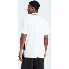 adidas Essentials 3-Streifen Piqué Kurzarm-poloshirt White / Black XL