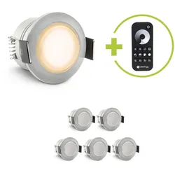 Einbaustrahler Mini Genova 3W 2700K IP65 - Farbe: acryl - Anzahl: 6x