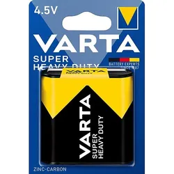 Varta Super Heavy Duty 4,5 V Flachbatterie 3R12 Zink Kohle - 1er Verpackung