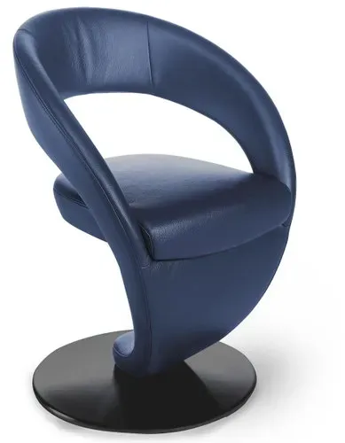 K+W Drehsessel 6080 in Leder