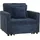 MCW Schlafsessel MCW-L90 Cord 200 x 100 x 70 cm Blau mit Schlaffunktion