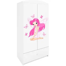 raumhirsch furniture Kinderkleiderschrank 90 x 175 x 52 cm Holzwerkstoff weiß
