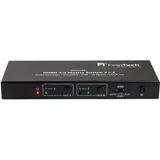 FeinTech VMS02201 HDMI 2.0 Matrix Switch 2x2 mit Audio Extractor 4K 60Hz HDR SPDIF
