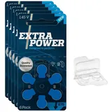 30x Extra Power Gr. 675 Blister Hörgerätebatterien PR44 + Box