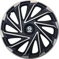 Sparco Radzierblenden Varese - 14-Zoll - Silber/Schwarz - Satz mit 4 Stück