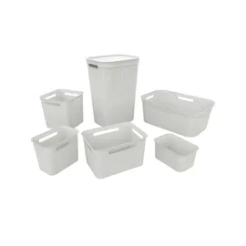 Rotho Aufbewahrungsbox Brisen 29,1 x 29,1 x 28,1 cm weiß