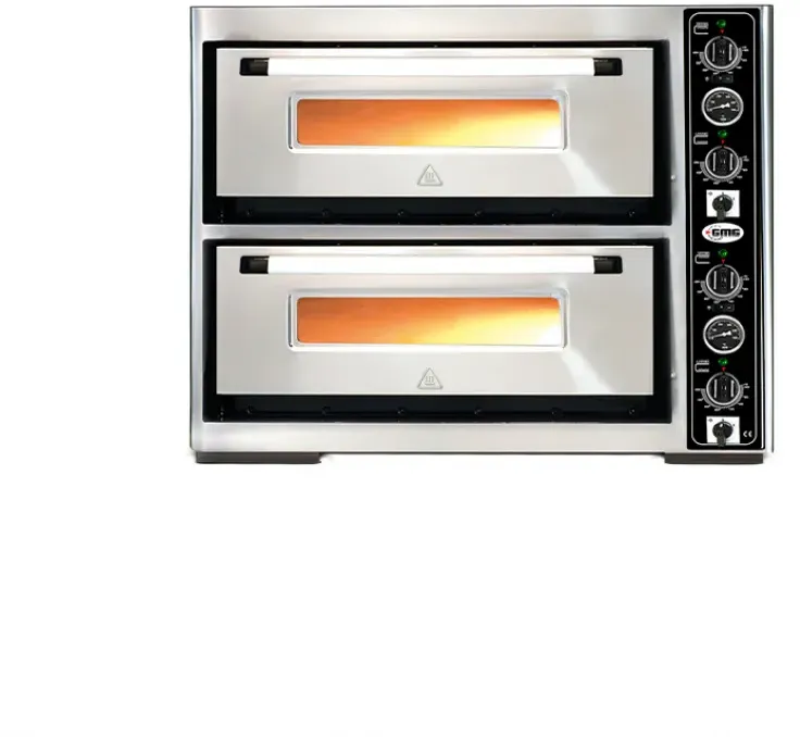 GMG Pizzaofen Classic mit Thermometer für 6+6 Pizzen mit Ø 34 cm | 15 kW 400V