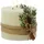 MARELIDA XXL LED 3 Docht Kerze Echtwachs Timer D: 15cm H: 15cm creme