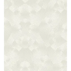 Harald Glööckler Designer Barock Vliestapete 54463 - Weiß / Metallic