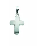 Kettenanhänger ADELIA ́S "Kreuzanhänger 333 Weißgold ( 8K )", silber, Schmuckanhänger, Damen, Gold, Kettenanhänger, Goldanhänger Kreuz