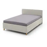 Meise Möbel meise.möbel Polsterbett Fun Stoff Beige 140 x 200 cm