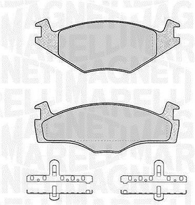 Magneti Marelli Bremsbelagsatz, Scheibenbremse [Hersteller-Nr. 363916060393] für Ford, Seat, VW