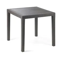 Outdoor-Möbel Sitzgarnitur Bistrogarnitur 5tlg Kunststoff Anthrazit