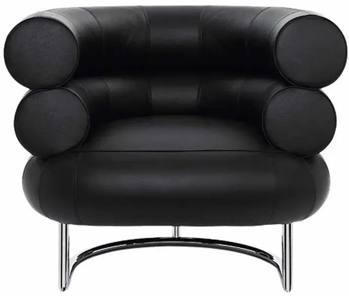 Sessel Bibendum ClassiCon Leder schwarz, Designer Eileen Gray, 72x90x79 cm