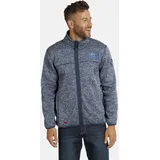 Jan Vanderstorm Strickfleecejacke KOLMUND Herren Dunkelblau 3XL
