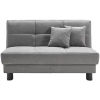 Carryhome Schlafsofa, Grau, Textil, 2-Sitzer, Füllung: Polyester, 145x85x100 cm, Made in Germany, Liegefunktion, Kinder- & Jugendzimmer, Jugendmöbel, Jugendsofas