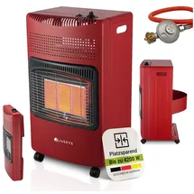 Juskys GS42US Heizstrahler 4,2 kW rot
