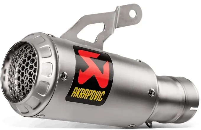 Akrapovic Slip-On Line Titanium Achterdemper, zilver