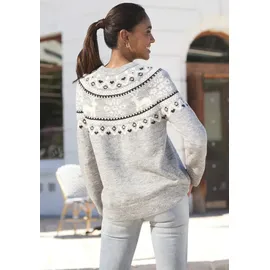 LASCANA Norwegerpullover grau 40/42