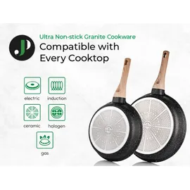 just perfecto household appliances JUST PERFECTO Topf-Set 21-tlg. Pfannen + Töpfe