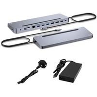 iTEC i-tec USB-C Metal Ergonomic 3x Display Docking Station with Power Delivery 100 W + PD 100W - Netzteil