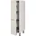 Nobilia Apothekerschrank Flash 30 x 58,3 x 167,8 cm Grau