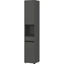 KADIMA DESIGN HAMBURG Hochschrank 33 x 181 x 34 cm Graphit Kunststoff