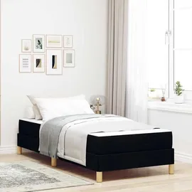 vidaXL Boxspringbett 80 x 200 cm Schwarz