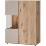 inn.furn Vitrine Highboard 90 x 40 x 120 cm Beige