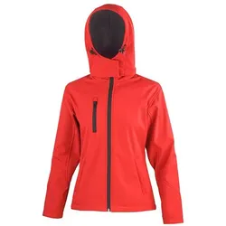 Result Ladies` TX Performance Hooded Soft Shell Jacket - red;black - M