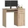 abamihome | Pc-schreibtisch Pin In Der Farbe Sonoma-eiche Schublade, Und 3 Ablagen B90 x H74 x T50 cm,
