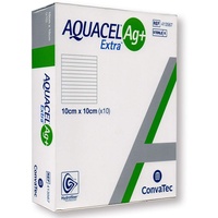 CC Pharma GmbH AQUACEL Ag+ Extra 10x10 cm Kompressen